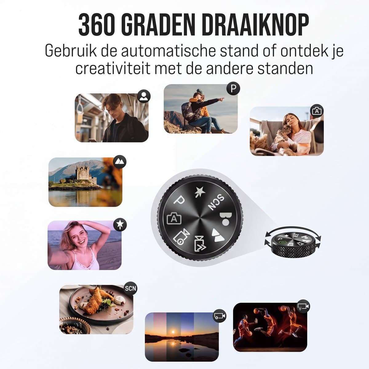 Senzo Digitale Camera 8K met WiFi - 88MP - 16 x Zoom - 60FPS - HDR - Fotocamera - Fototoestel - Compact Camera - Vlog Camera - Video Camera - 64GB thumbnail 7