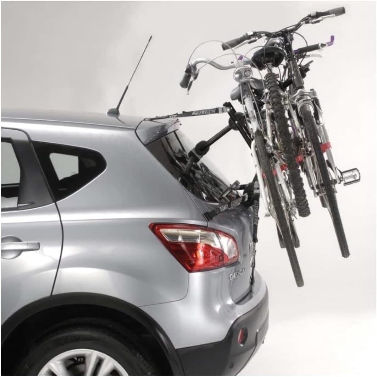 SAVI® Fietsendrager Elektrische Fiets - Fietsendrager - Fietsendrager met Spanband - 3 Fietsen - Geen Trekhaak - Grijs - 16cm x 53cm x 71cm thumbnail 3
