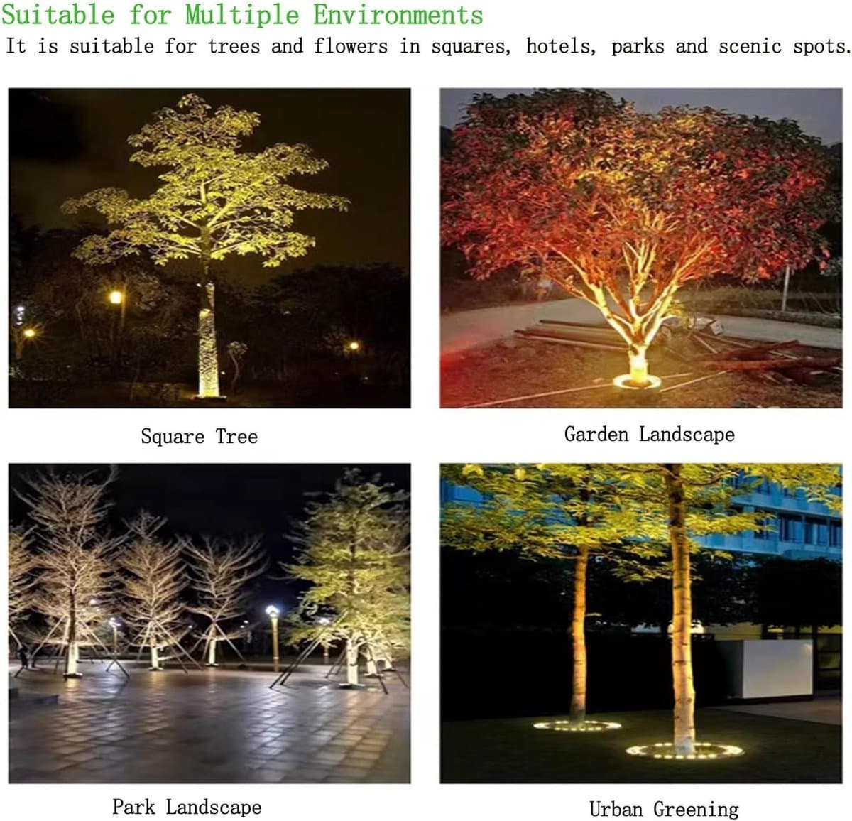LED Lichtring - Boomverlichting Spot - Tuin Decoratie - IP65 Waterdicht - 12 W - Groen thumbnail 5