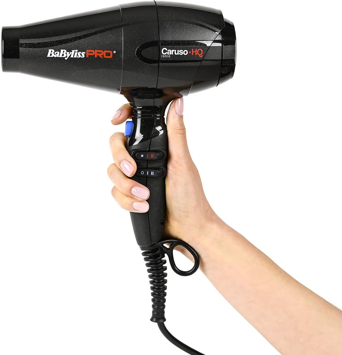 BaBylissPRO Caruso-HQ Föhn BAB6970IE - 2400W AC motor - Ionische functie - 172 km/h - 2 blaasmonden - Professionele haardroger thumbnail 4