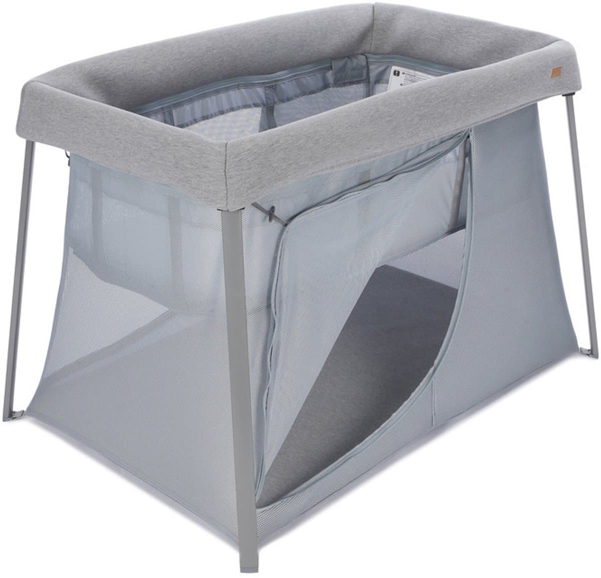Béaba Eazy Sleep 3-in-1 Reisbed - Luxe Campingbedje & Box - Vanaf Geboorte tot 4 Jaar - Wieg, Ledikant & Box - Ademend Mesh - Inclusief 2 Matrassen & Reistas - Lichtgewicht 6,8kg - Grijs thumbnail 6