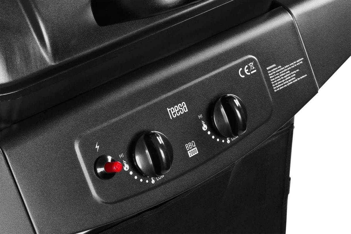 Teesa TSA0080 - Gasbarbecue BBQ 2000 met twee branders en onderstel thumbnail 5