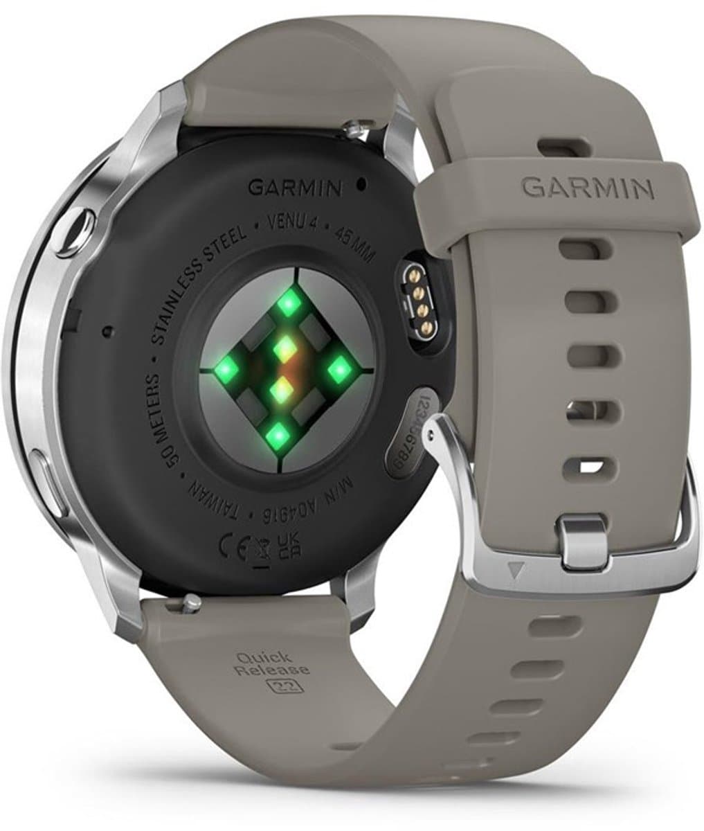Garmin Venu 4 - Multisport smartwach - 45 mm - AMOLED - GPS - Zilverkleurig/grijs thumbnail 7