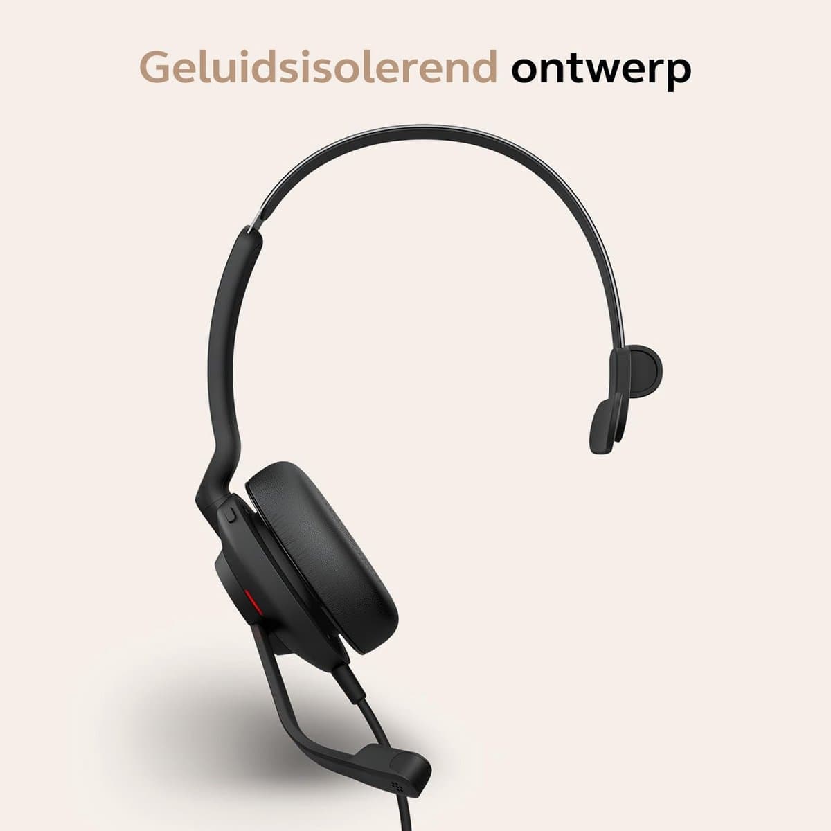 Bedraad Mono Headset voor Bellen met Noise Cancelling Microfoon thumbnail 5