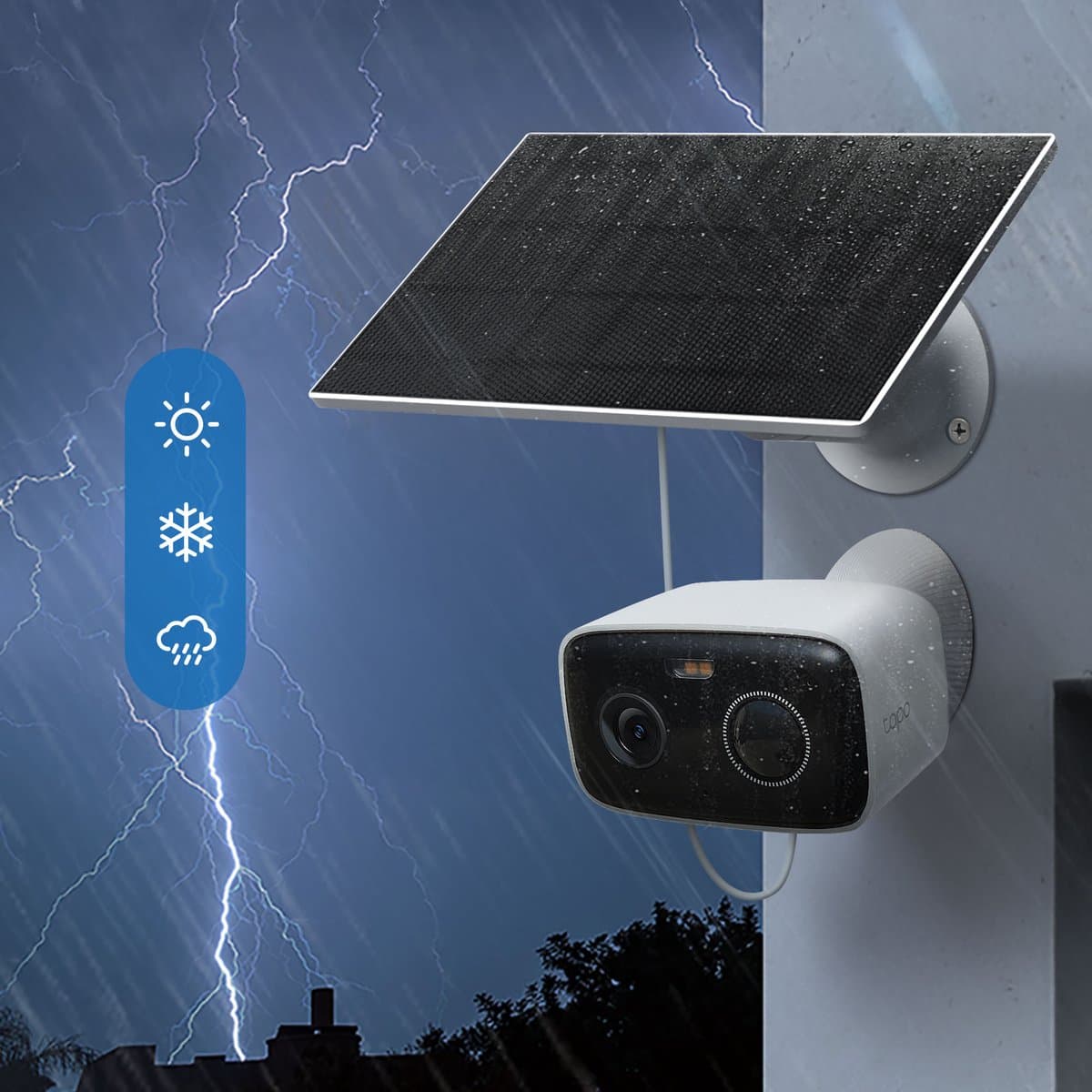 Tapo C400 KIT: Draadloze buitencamera met zonnepaneel & kleurennachtzicht thumbnail 5