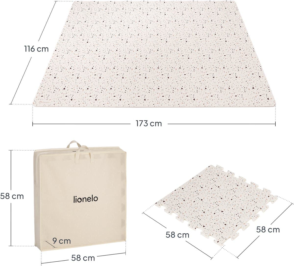 Yoka Speelmat Baby – Premium Speelkleed Foam – Veilig & Zacht – Dubbelzijdig Vloerpuzzel – Opvouwbaar + Opbergtas – voor Binnen & Buiten – Speeltapijt – Baby Speelgoed 6 3 9 1 maanden – Babygym Play Mat – Cadeau vanaf 0 jaar Mooie Beige Kraamcadeau thumbnail 7