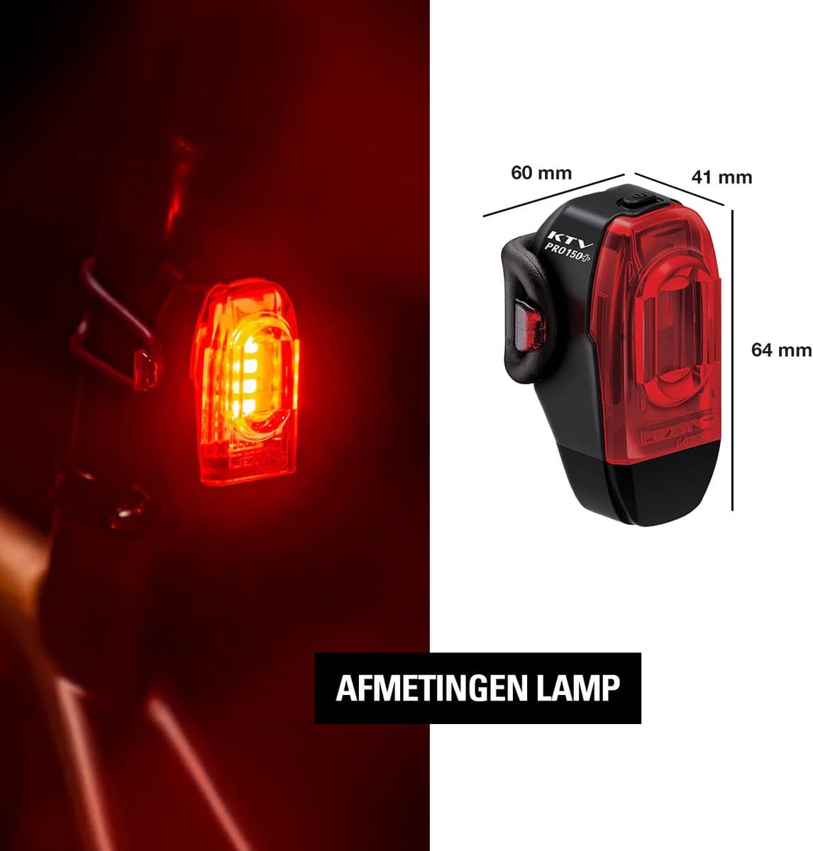 Lezyne Fusion Drive Pro 600 + KTC Drive Pro+ - Fietsverlichting set - Fietslicht voor en achter - Oplaadbaar - Waterdicht - 600 lumen - Zwart thumbnail 2