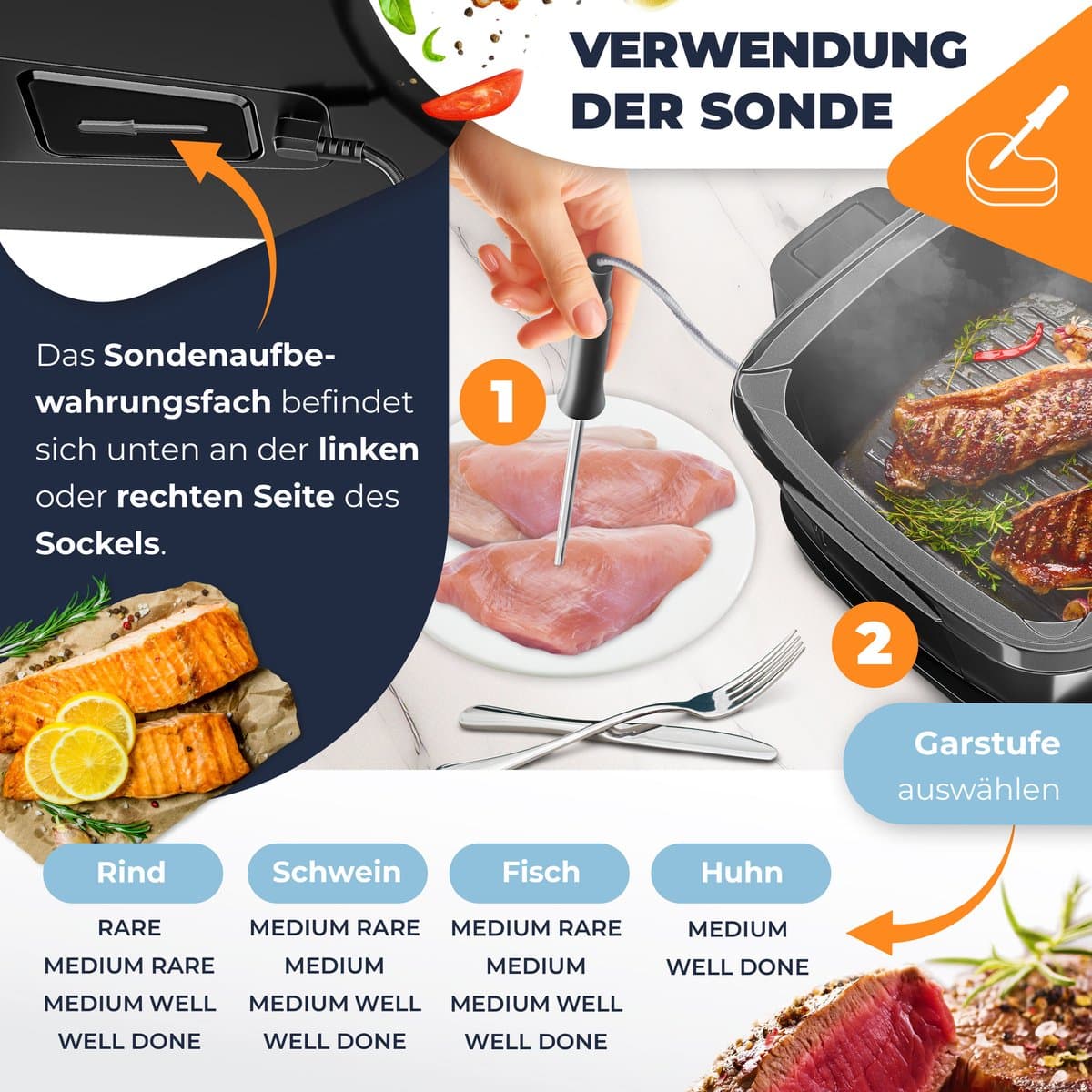 KESSER® Multicooker Airfryer 8L met 16 Kookfuncties Inclusief Stoomkoker, Rijstkoker, Grill Apparaat thumbnail 4