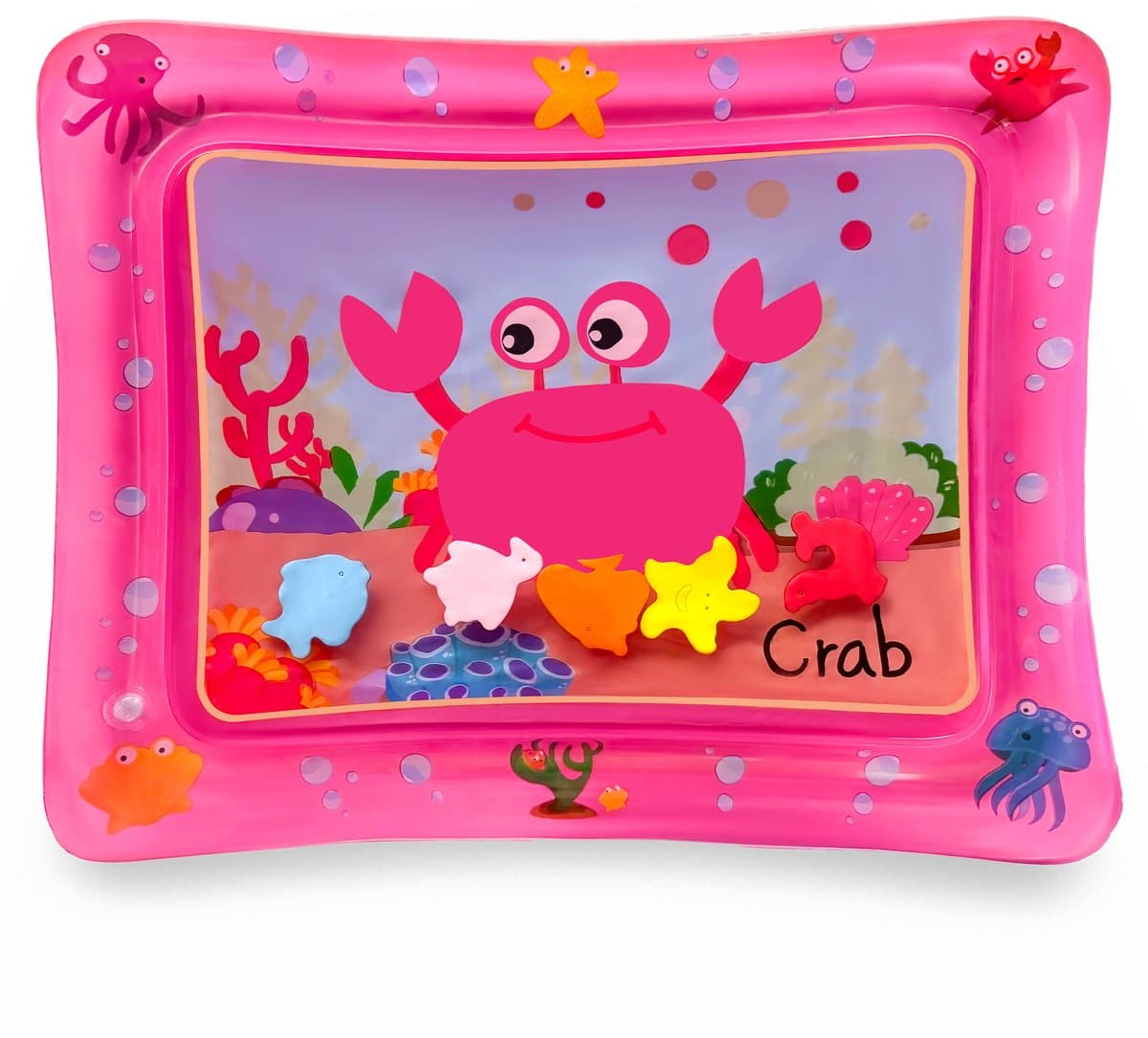 Dutsi - Waterspeelmat Baby - Watermat - Stimuleert Motorische Ontwikkeling - BPA Vrij & Lekvrij - Kraamcadeau - 61x50cm – Roze