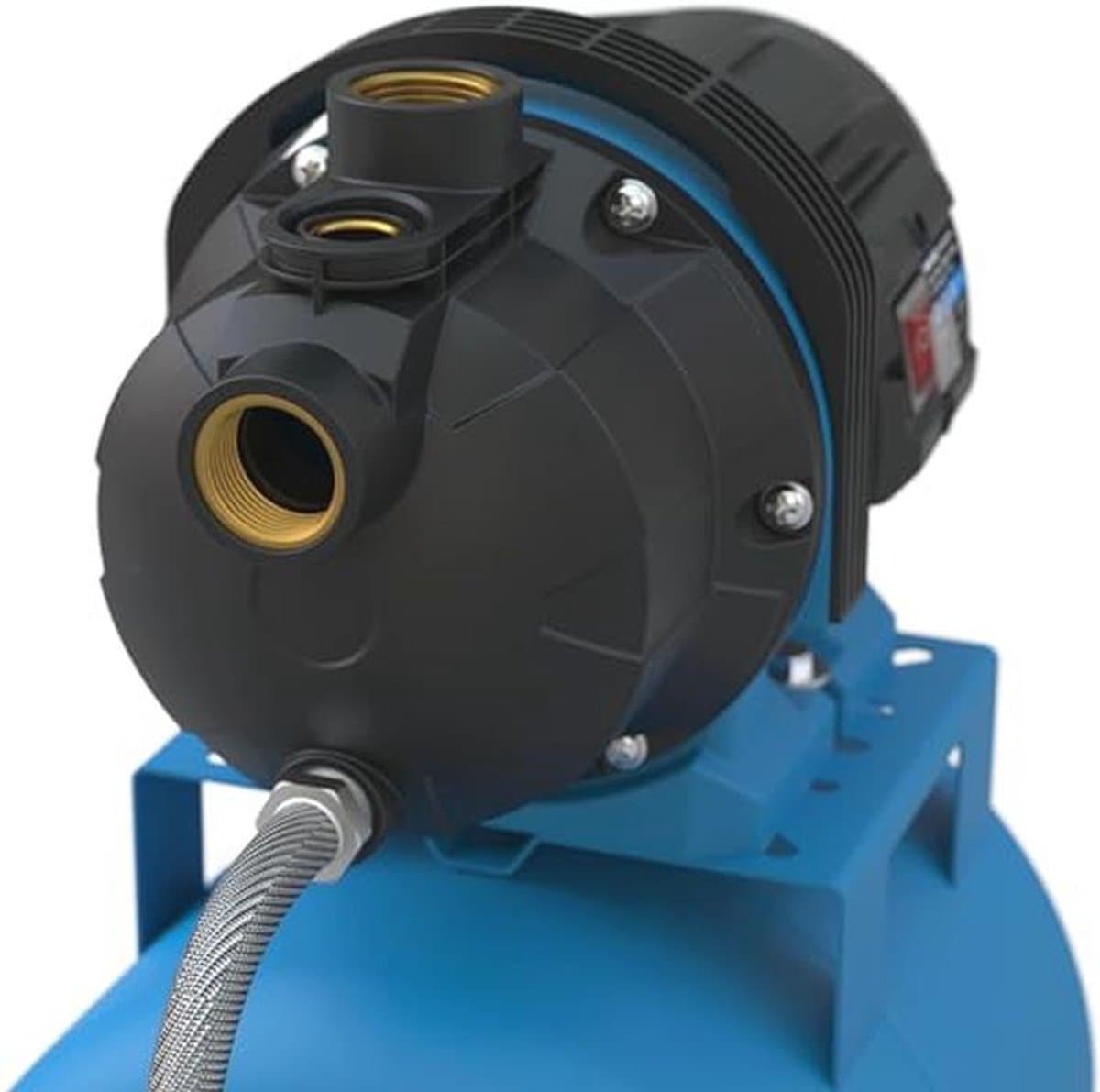 Huiswaterpomp 600W - Wasserpomp voor Tuin en Irrigatie, 3200 l/h, 35 m Opvoerhoogte, 19 l Stalen Tank thumbnail 4
