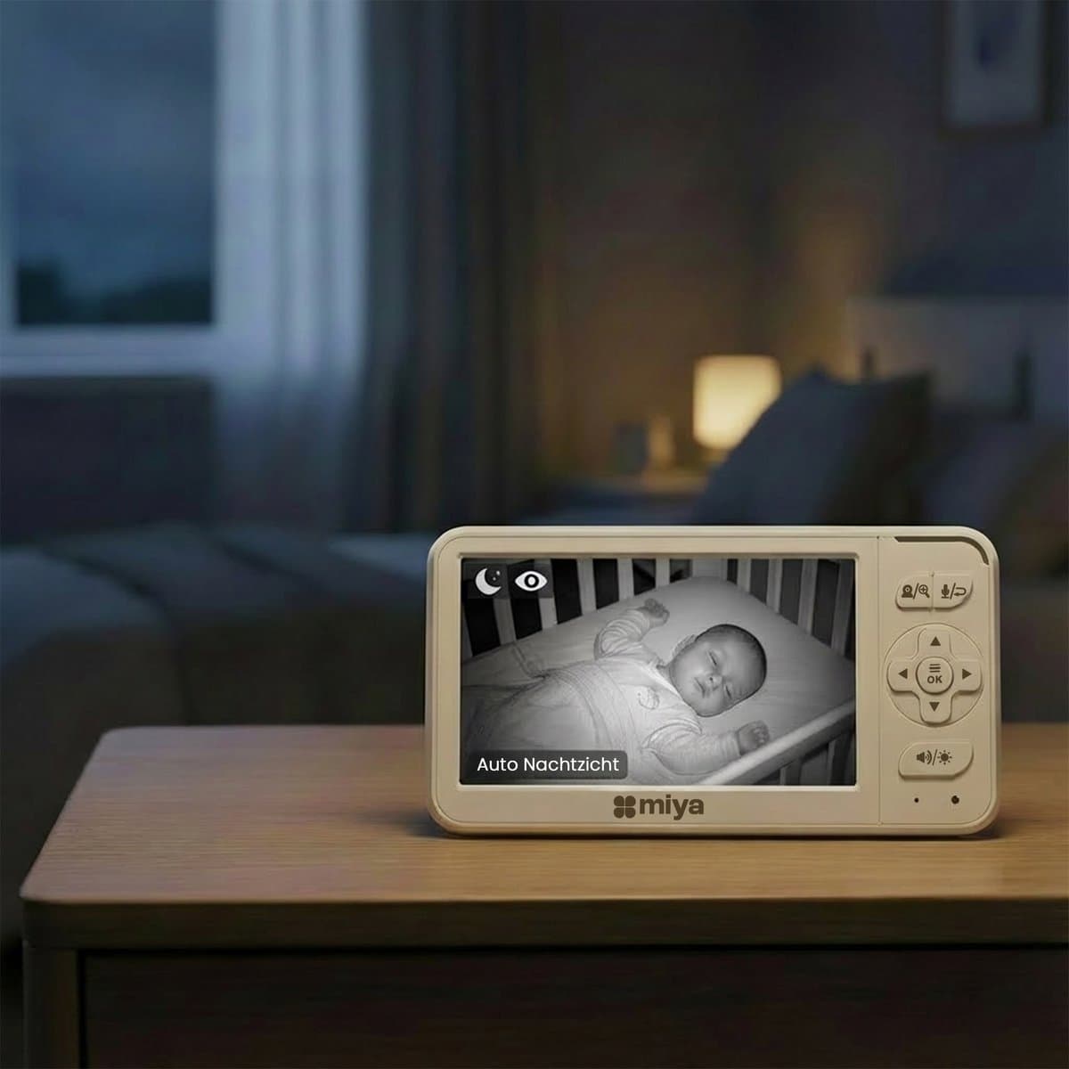Miya M53 Babyfoon met camera - Op afstand bestuurbaar - 5 inch IPS scherm - Baby monitor thumbnail 4