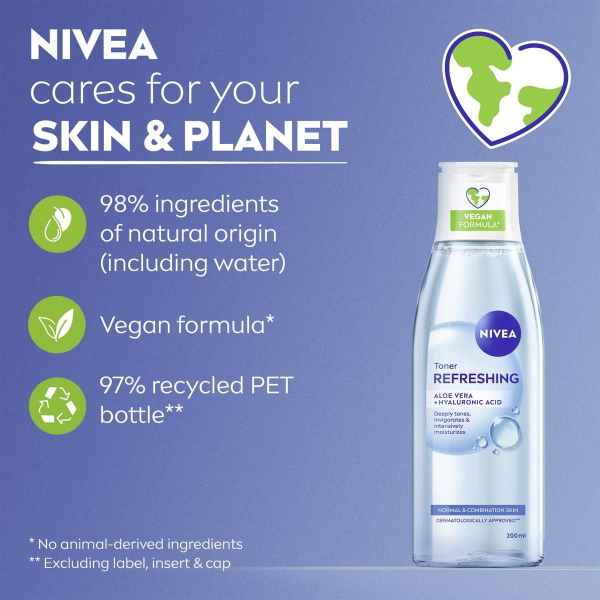 NIVEA Essentials Verfrissende Tonic Gezicht - Reinigingstonic - Toner Gezichtsreiniger Normale tot gemengde huid - Lotusextract - Vitamine E - 200 ml thumbnail 4