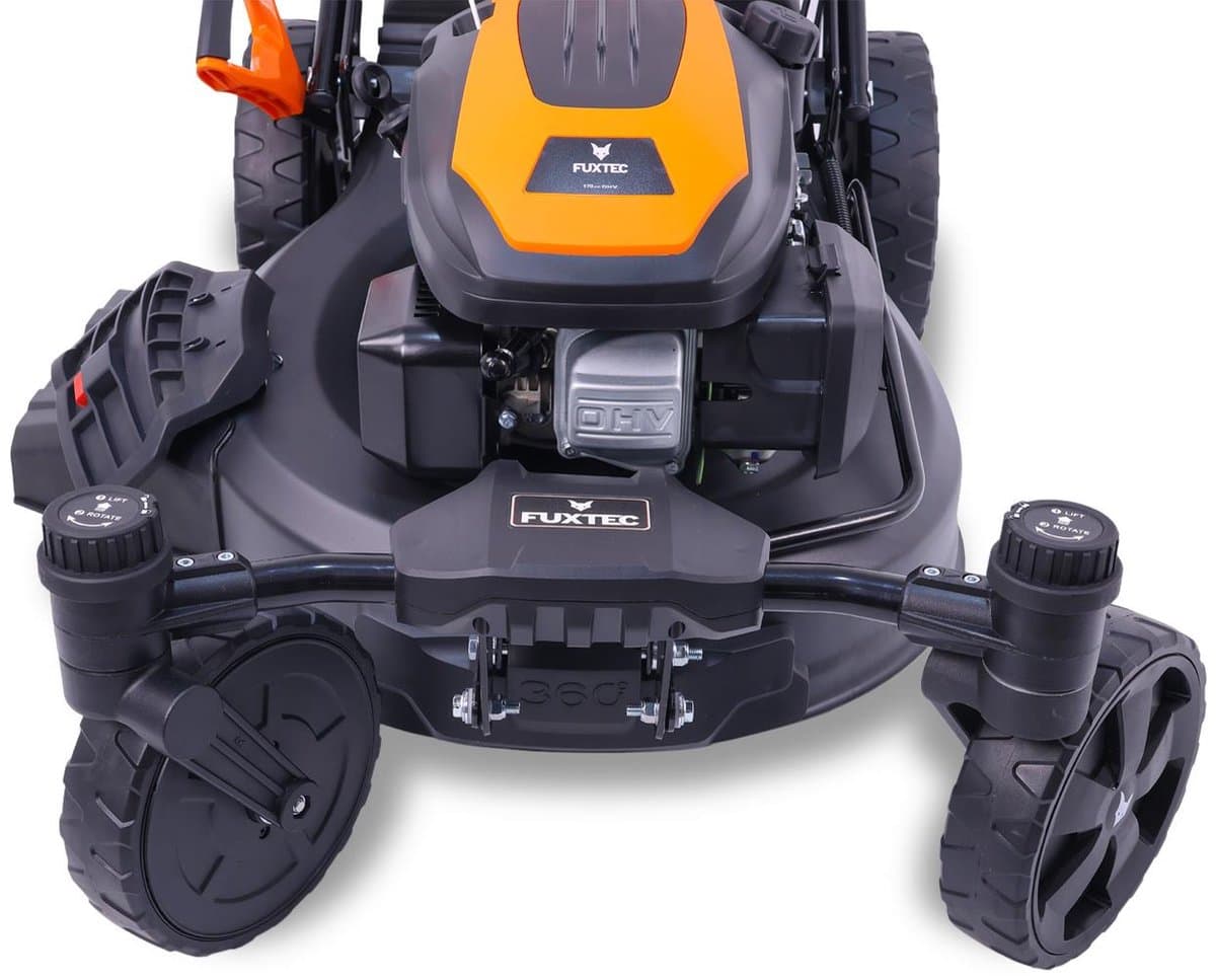 FUXTEC Grasmaaier Benzine - 51cm - 4-takt - 170cc - zelfrijdend / zelftrekkend /achterwielaandrijving - Mulchfunctie - Opvangbak 60L - FX-RM5170agile thumbnail 7