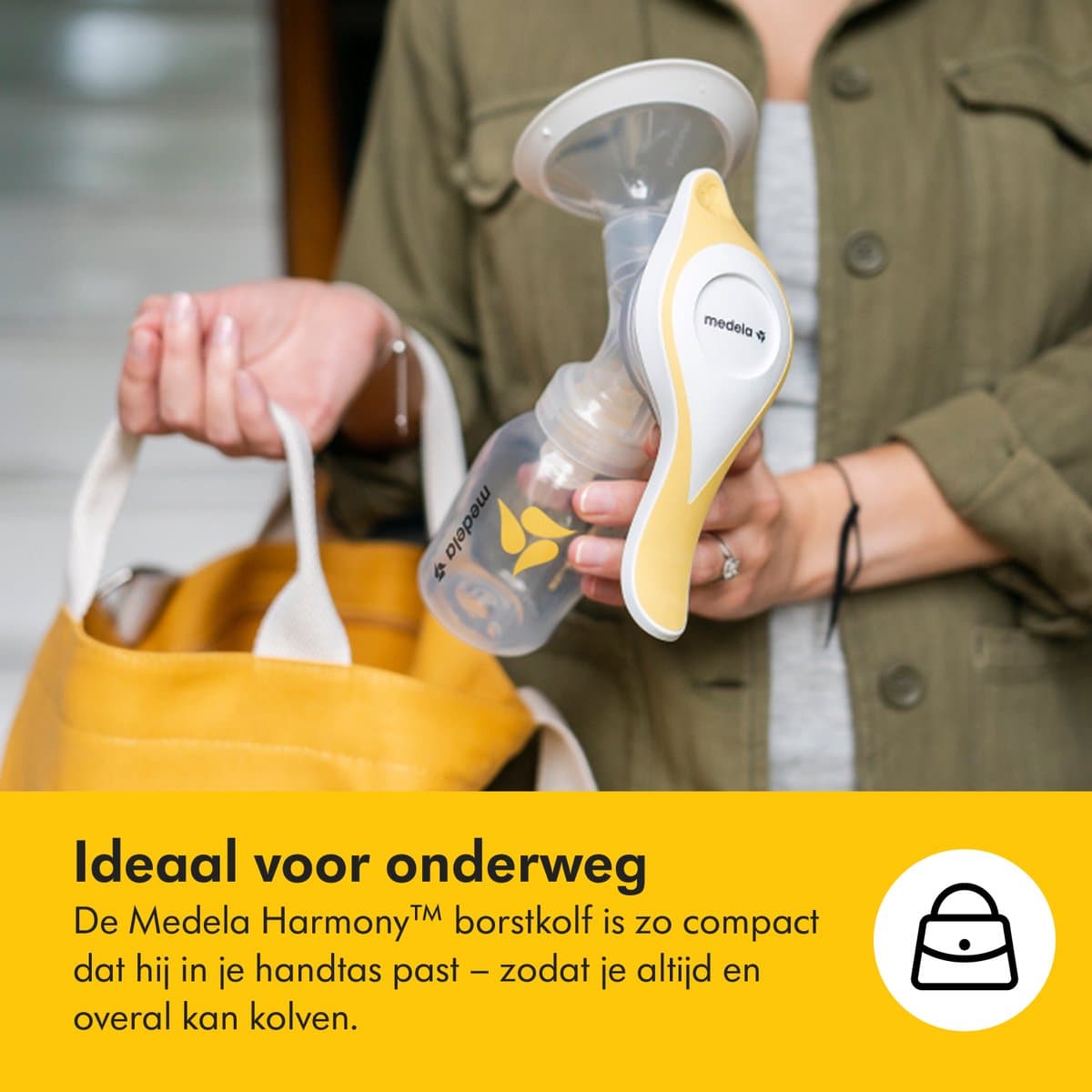 Medela Harmony Essentials Pack - Enkele Handkolf Set - Inclusief Medela Bewaarzakjes & Medela Ultra-Ademende Zoogkompressen thumbnail 4