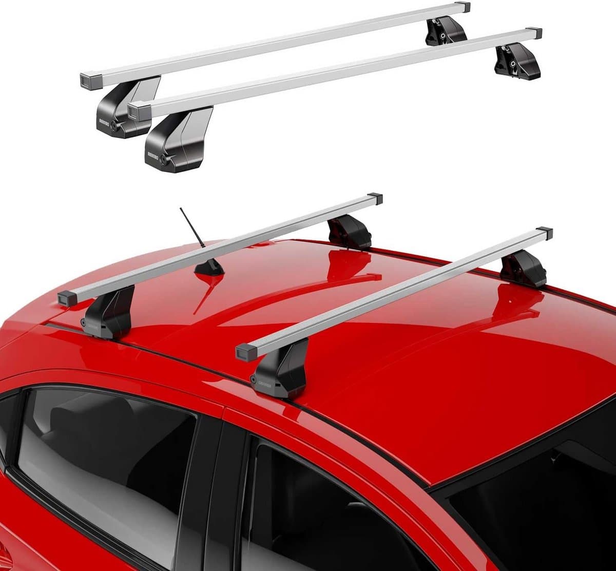 Stalen Dakdragerset voor VW Caddy 4 IV (2015-2020) - Universele Bagagedrager voor Dakkoffer en Fiets thumbnail 5