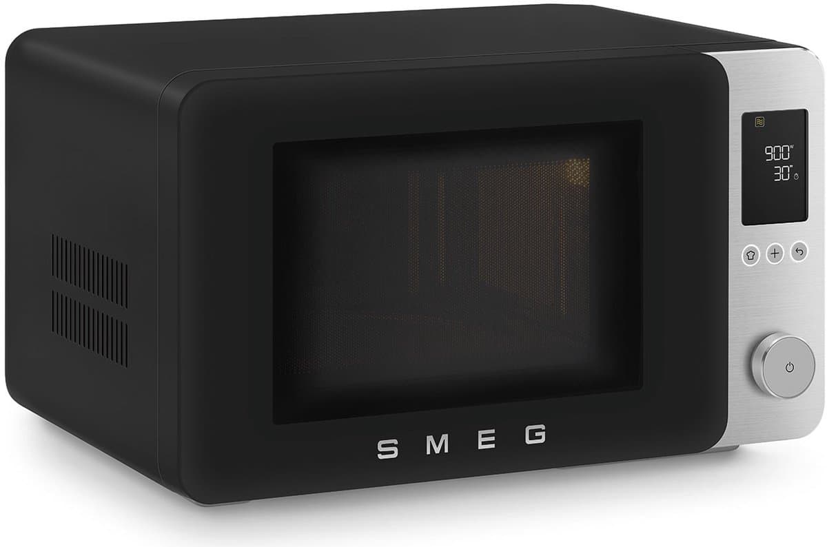 SMEG MOC02BLMEU - Combi-magnetron met grill - Airfry - 25 programma's - Soft-close - 2100W - Inverter technologie - 27L - Mat Zwart thumbnail 2