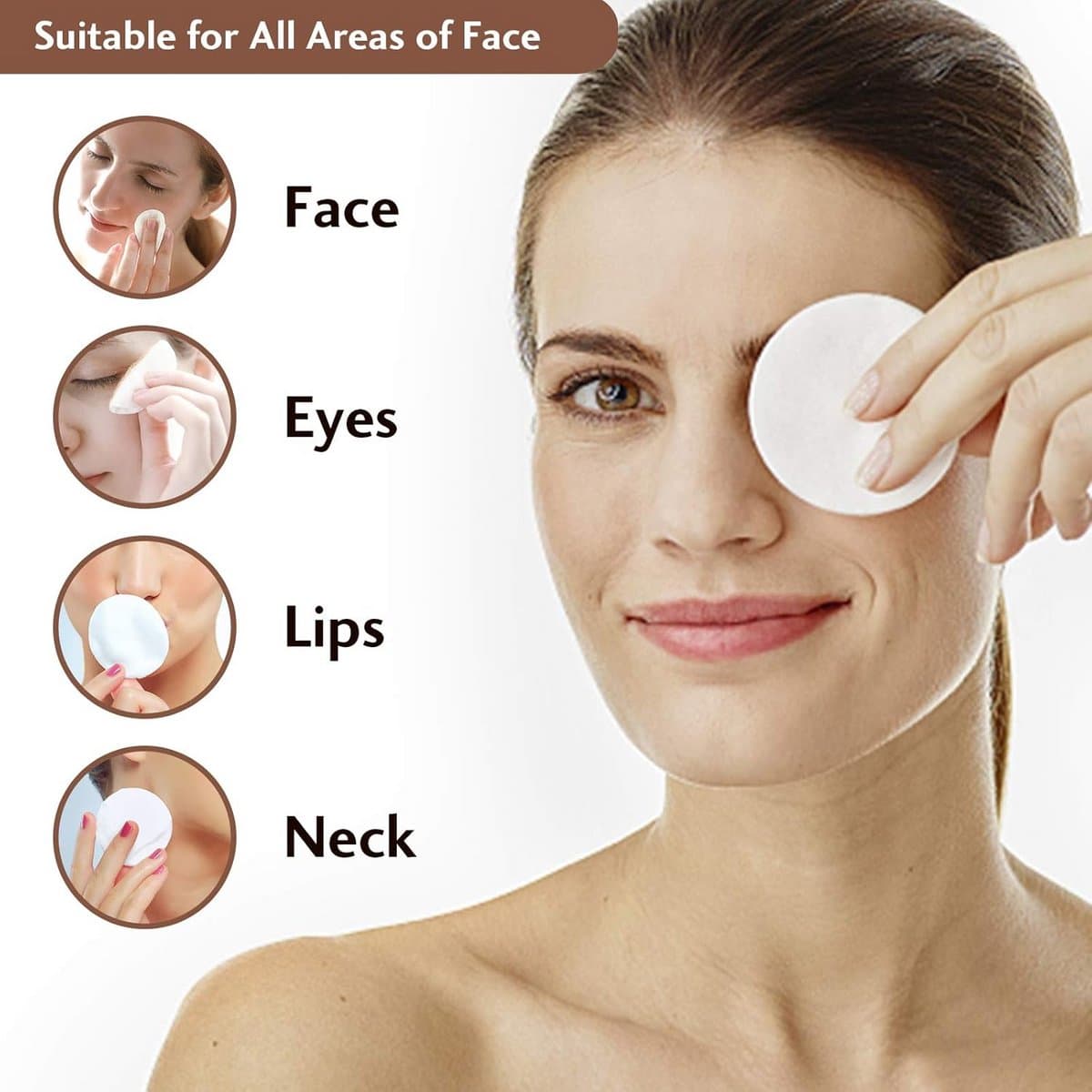 21 Herbruikbare Make-up Remover Pads met Washable Beauty Blender en Waszak thumbnail 3
