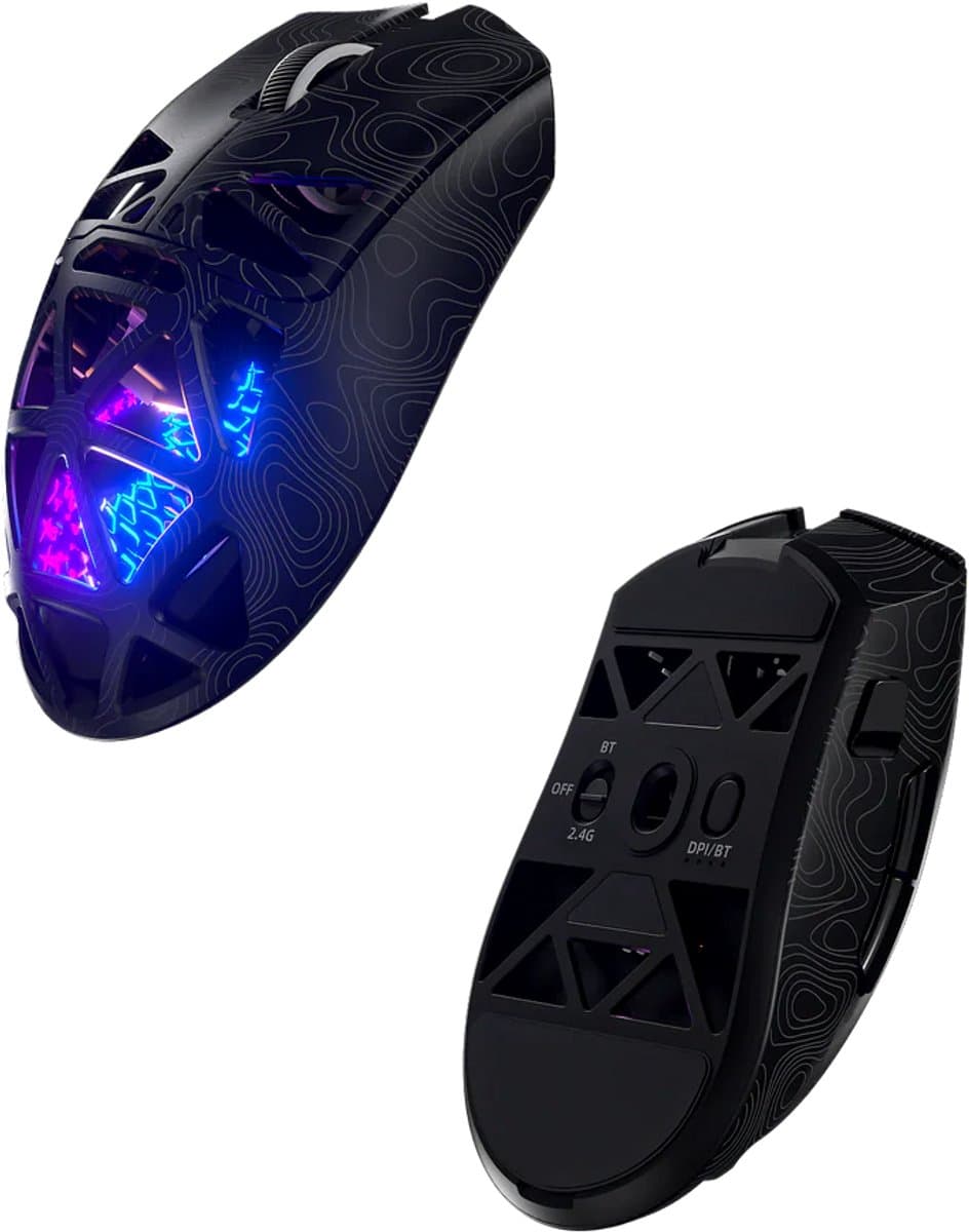 Furycube G11 - Tri-Mode Gaming Muis - Draadloos - Bedraad - Bluetooth - PAW3311 Sensor - 12.000 DPI - 1000Hz - Zwart thumbnail 6