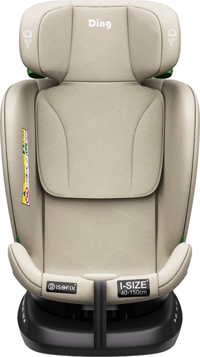 Ding Aiden Autostoel - Beige - 360° Draaibare Isofix Autostoel - i-Size - Vanaf 40 tot 150cm - 0 tot 12 jaar thumbnail 3
