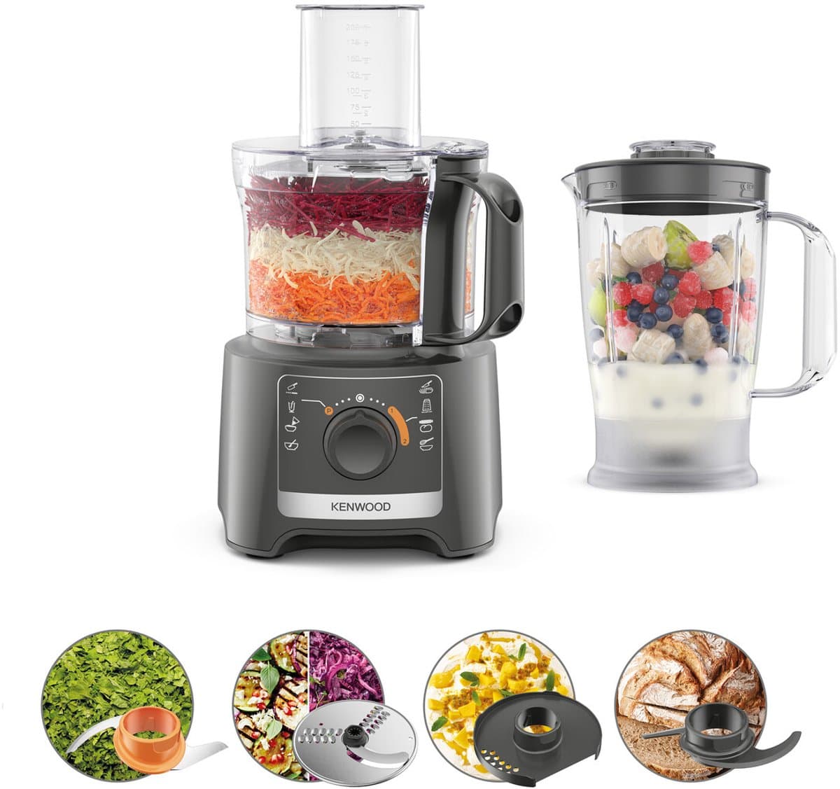Kenwood MultiPro Compact: 800W foodprocessor, 2,1L kom