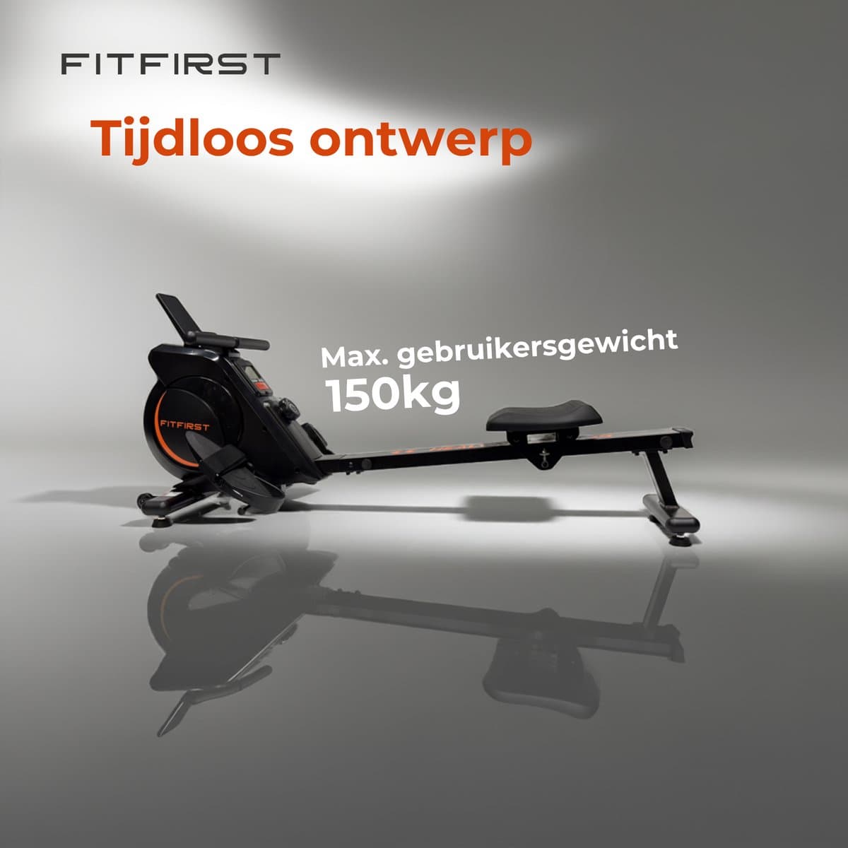 FitFirst Roeitrainer met Magnetische Weerstand | 16 Weerstanden | Makkelijk Verplaatsbaar Met Transportwielen | Fluisterstil Ontwerp | Roeimachine Magnetisch | Roeiapparaat Voor Thuis thumbnail 2