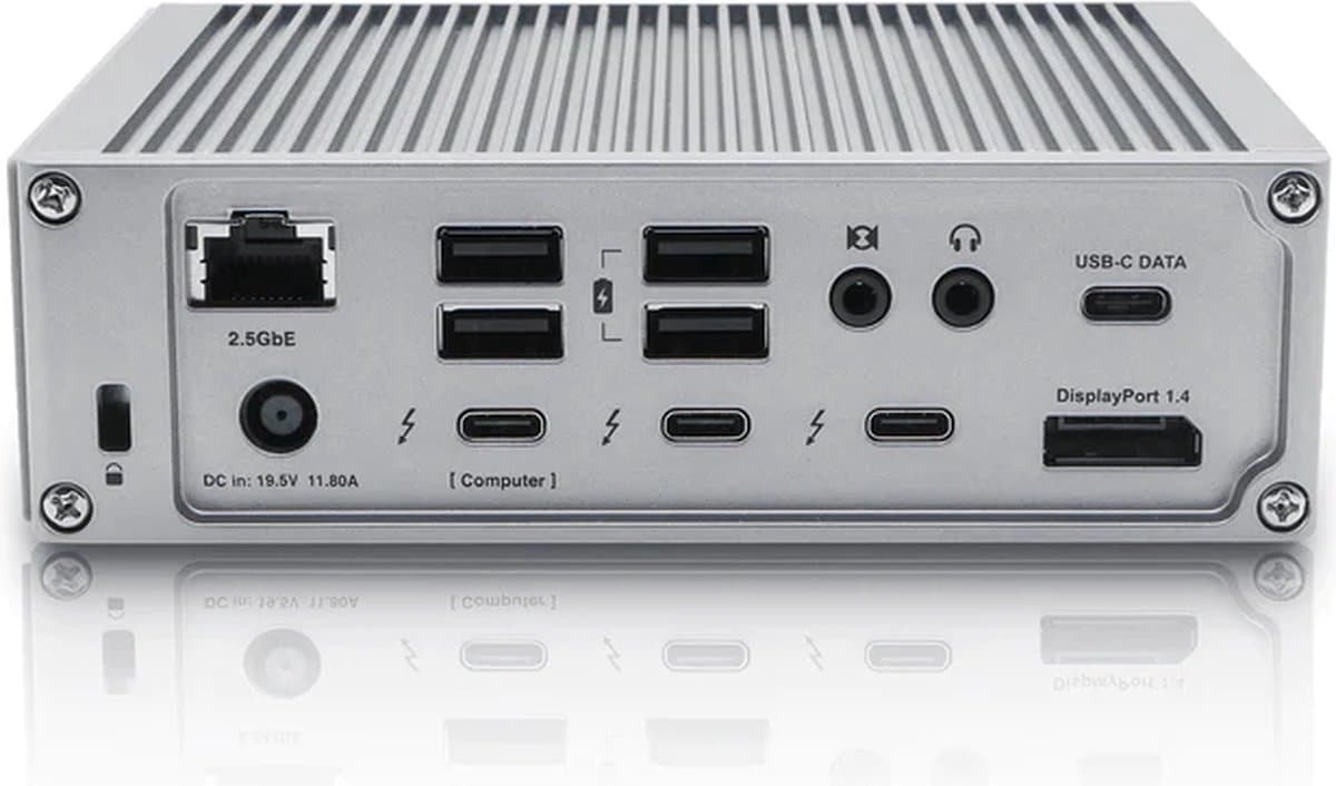 CalDigit TS4 - Thunderbolt Station 4 (EU) SPACE GREY with 0.7m Thunderbolt 4 Cable thumbnail 6