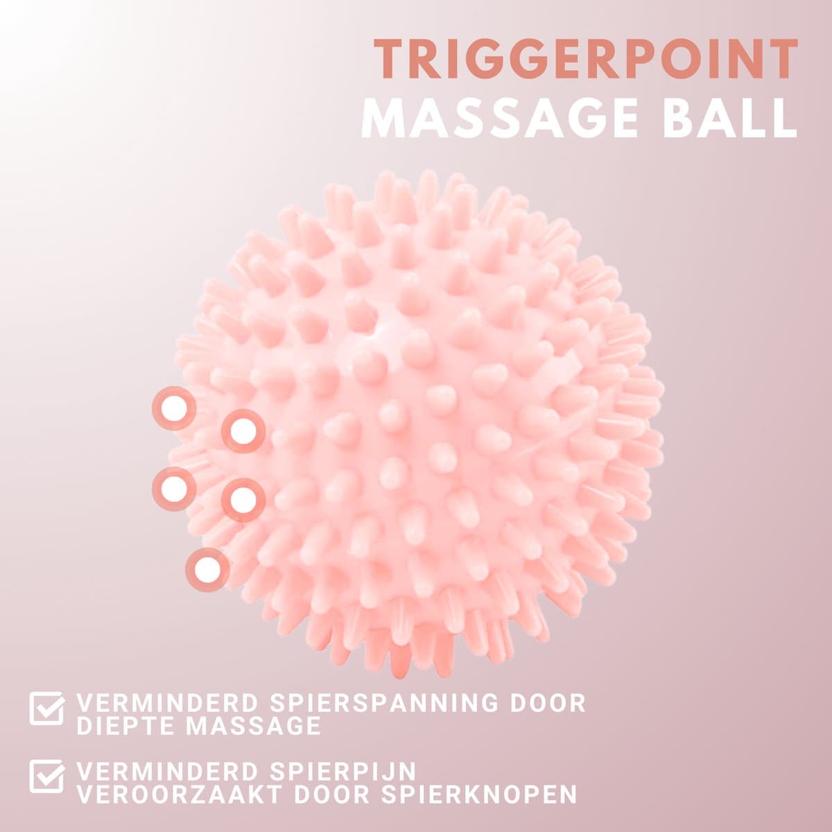 U Fit One 5 Delige Foam Roller Set - Trigger Point Massage Roller - Massage bal - Fitness - Yoga - Fascia - Bindweefsel - Roze thumbnail 4