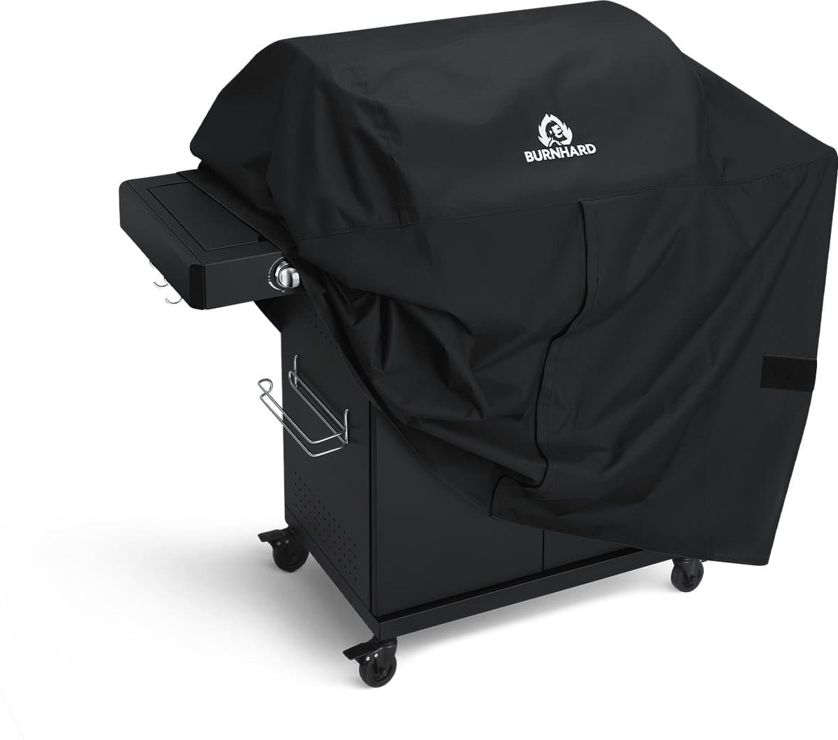 BURNHARD® 4 Branders gasbarbecue Big FRED Black Series 3 incl. achterbrander, keramische 900°C infraroodbrander, zijkookplaat, gietijzeren grillrooster + uitklapbare zijtafels thumbnail 6