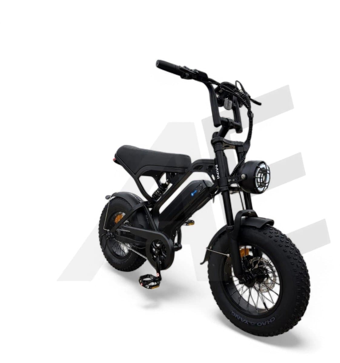 QmWheel V20 Mini Fatbike Kinderfatbike met Hydraulische Remmen - Zwart