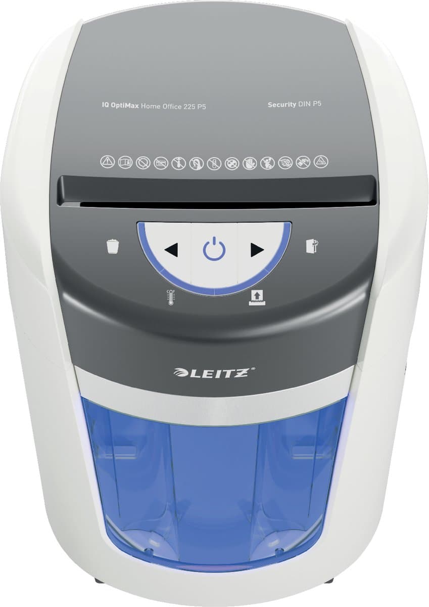 Leitz IQ OptiMax Home Office 225 Papierversnipperaar P5 - Micro snippers - 15L - Tot 6 Vel - Wit thumbnail 4