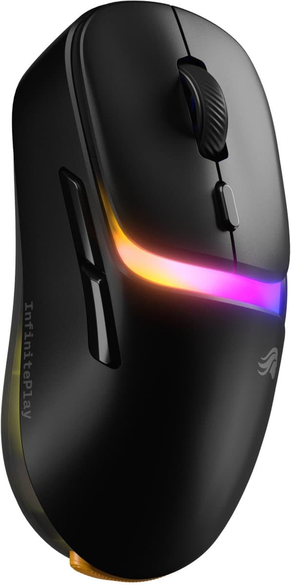Glorious Gaming Model D3 Wireless - Draadloze Gaming Muis - 30K DPI - InfinitePlay-batterijsysteem - Optisch - RGB - Zwart thumbnail 6