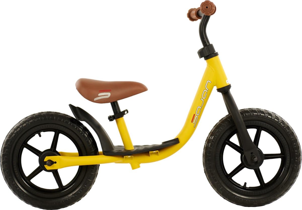 Sajan Loopfiets - Balance Bike - Jongens en Meisjes - Loopfiets 2 Jaar - Buitenspeelgoed - Mat-Oker