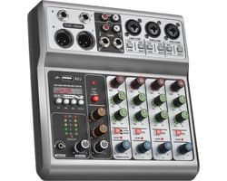 PC Audio Mixer met XLR & Ruisonderdrukking