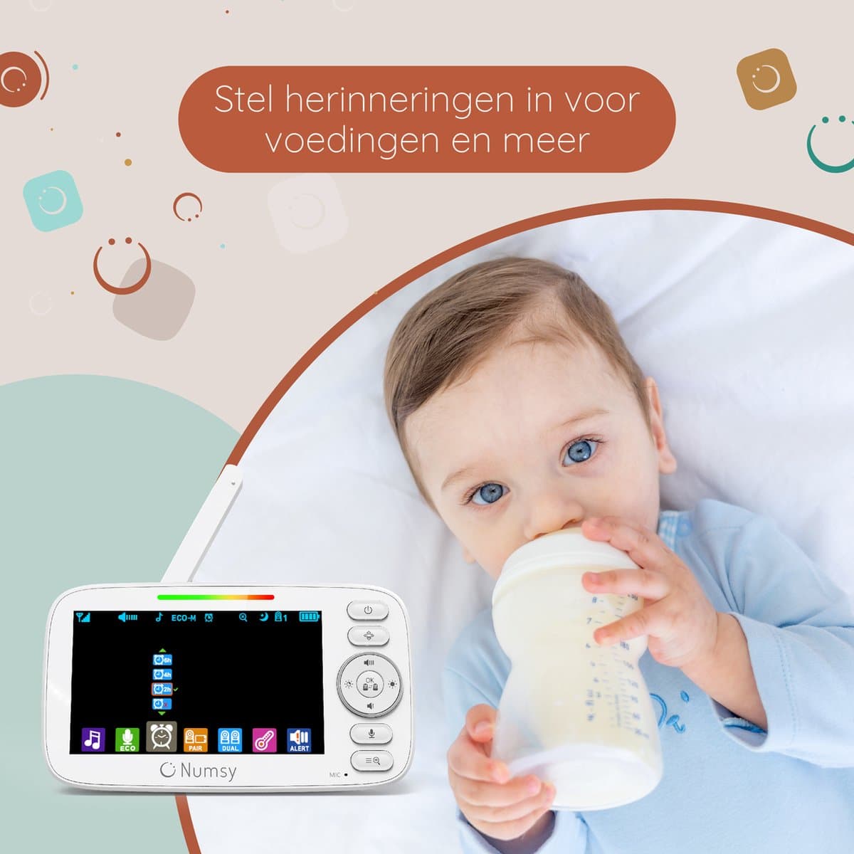 Numsy Parent Pro met lokale verbinding en 355° camera thumbnail 8
