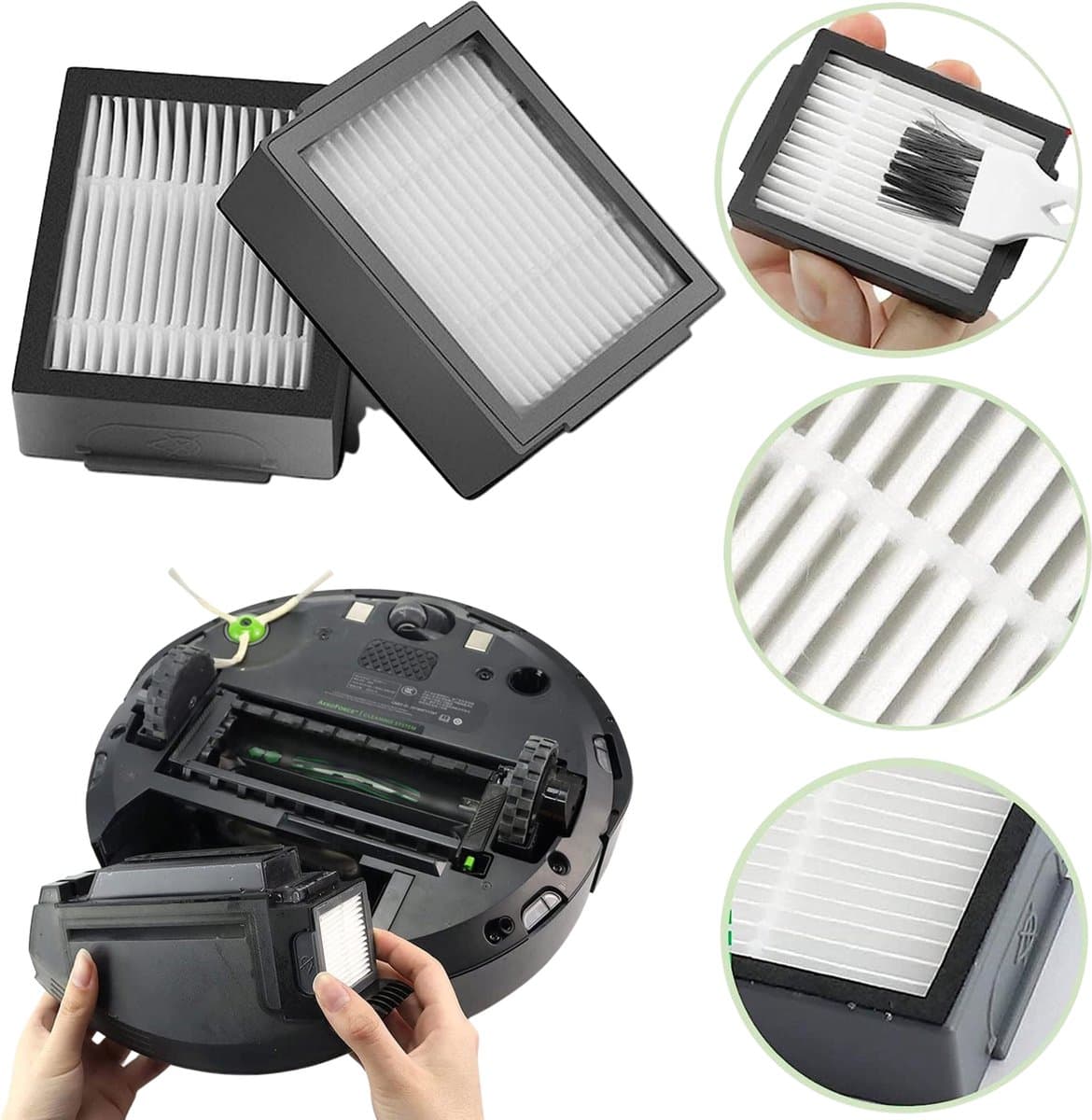 Accessoirespakket voor iRobot Roomba j7+/j7/i8+/i8/i7+/i7/i6+/i6/i5+/i5/i4+/i4/i3+/i3/E5/E6/E7 Filters/zijborstels/afzuigrollen thumbnail 5