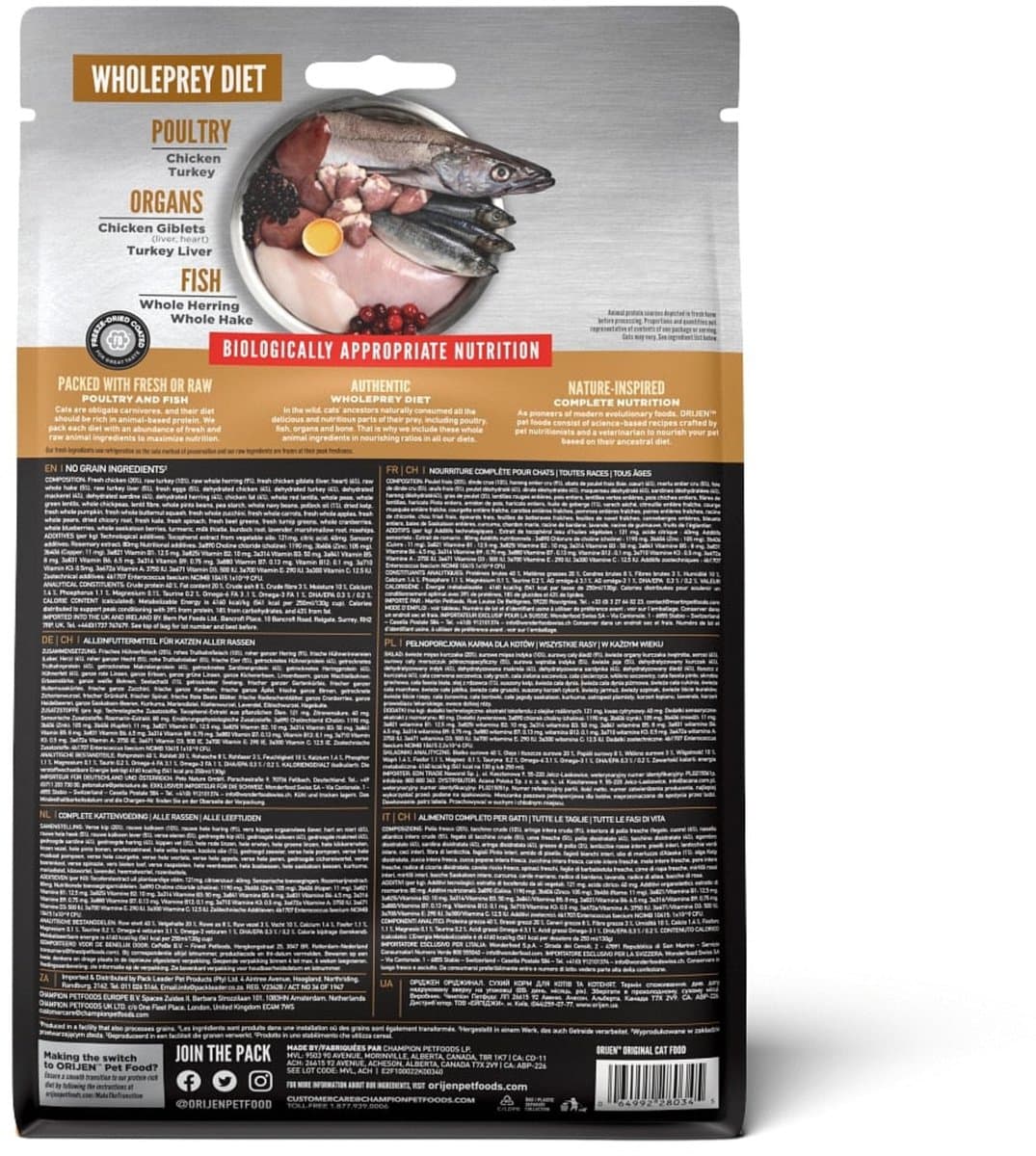Orijen Whole Prey Kattenvoer Original - 340 gr thumbnail 3