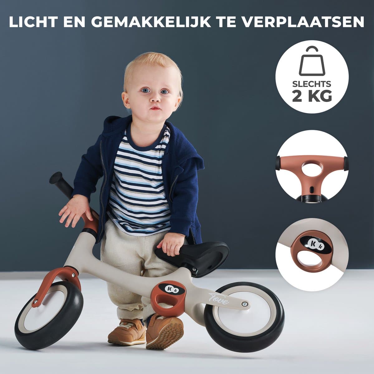 Kinderkraft TOVE Loopfiets - 2 kg Opvouwbaar tot 25 kg thumbnail 2