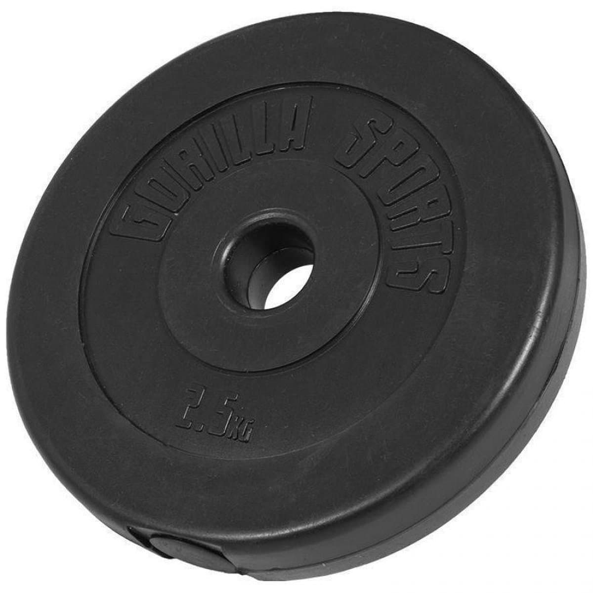 Gorilla Sports Triceps trainer set 35 kg - 30 mm - Kunststof - Gewichten met Halter thumbnail 5