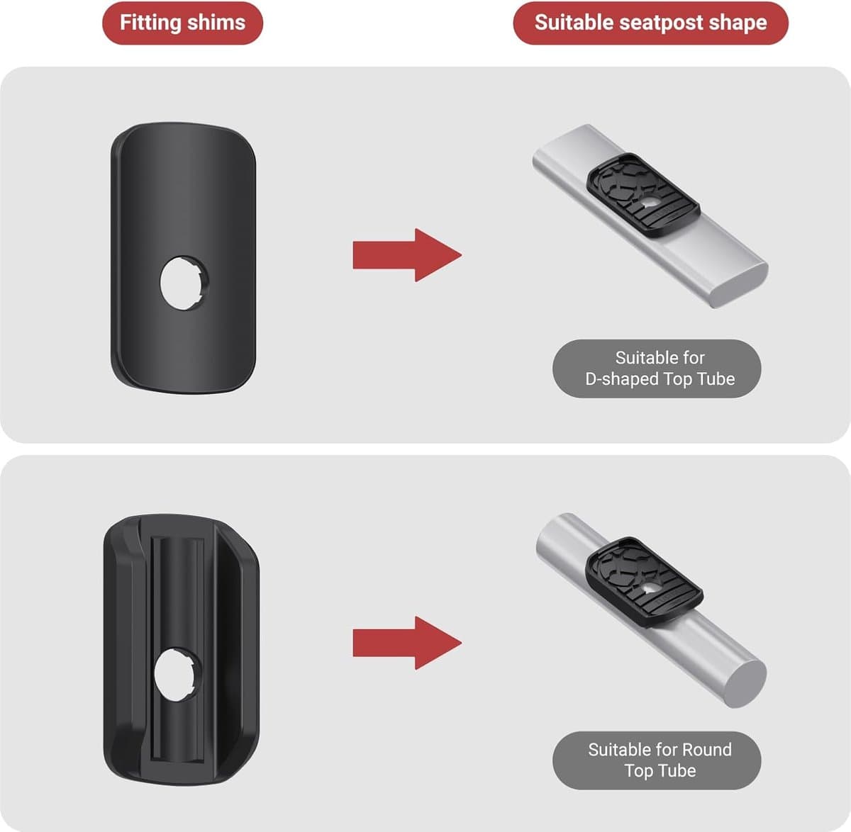 SnelShoppen - Top Tube MTB Holder voor Garmin Edge & Wahoo ELEMNT - Stabiele Bevestiging voor Mountainbikes - Meerdere Montageopties - Ideaal voor Fie thumbnail 7