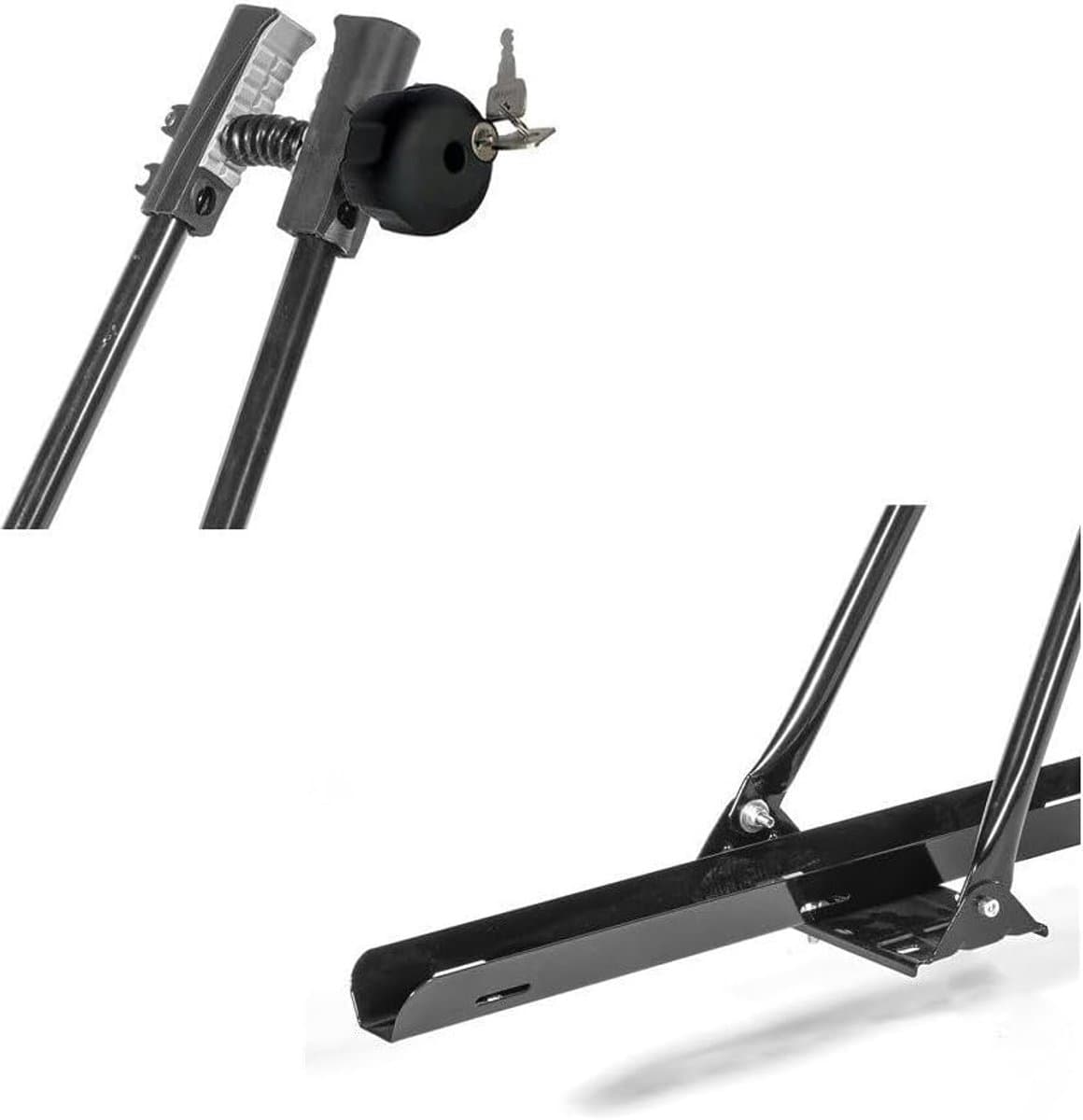 Fietsendrager Auto - Dakdrager Fiets - Vervoer Fietsen - Robuuste Frameklem - Max 15 kg - Zilver thumbnail 2