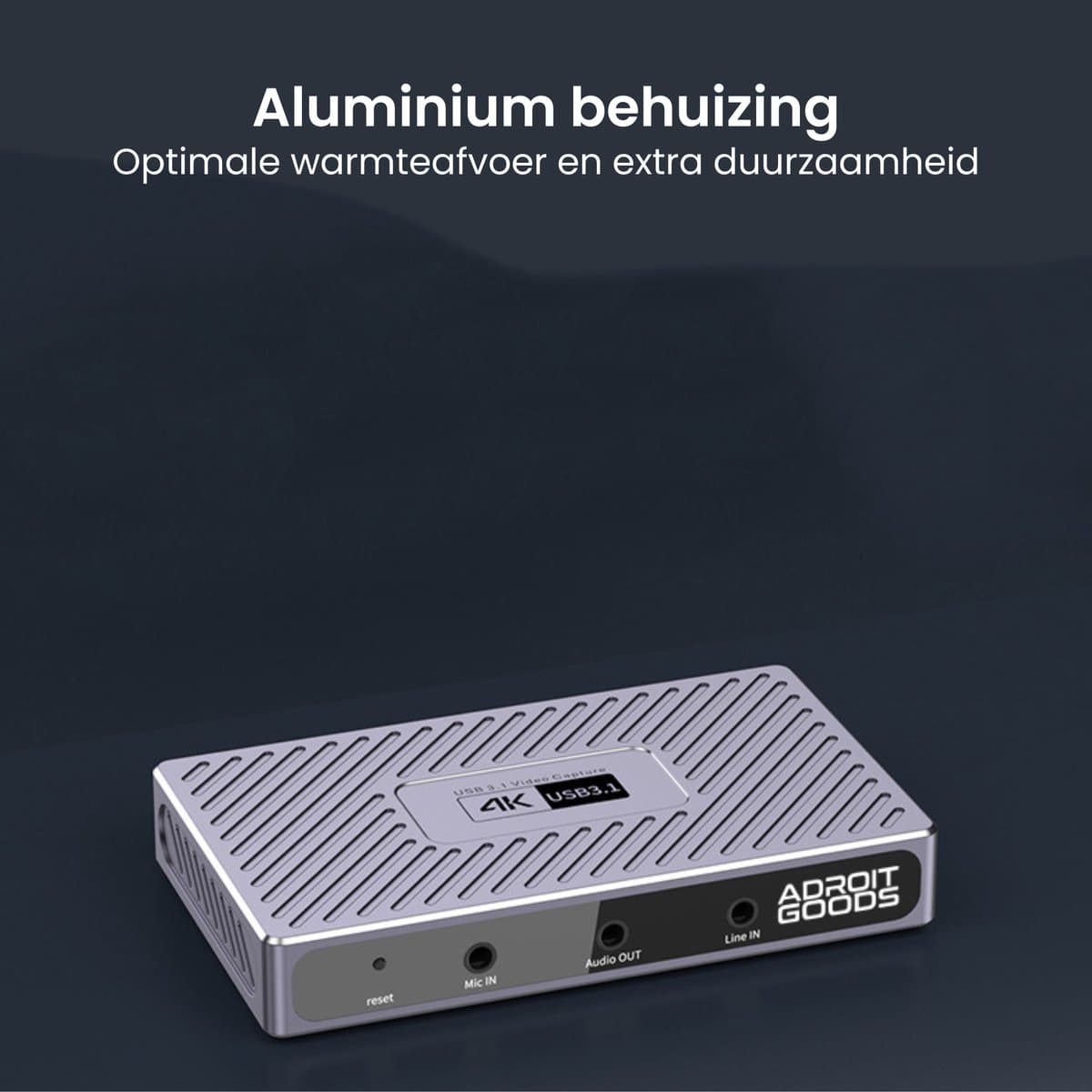 AdroitGoods USB 3.1 HDMI Capture Card 4K60 HDR Video Opname Live Streaming RGB24 Gaming Recorder Camera PC Laptop Console thumbnail 5