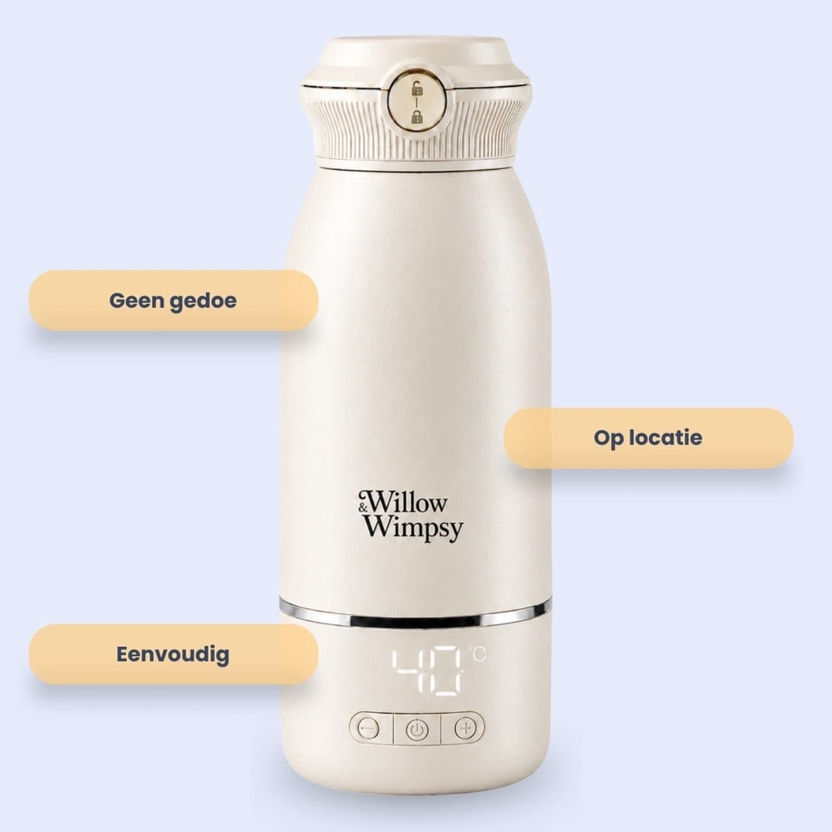 Draagbare Flessenwarmer Onderweg - Draadloos - Alle Merken - 500 mL - Baby Flesverwarmer - Thermosfles thumbnail 5