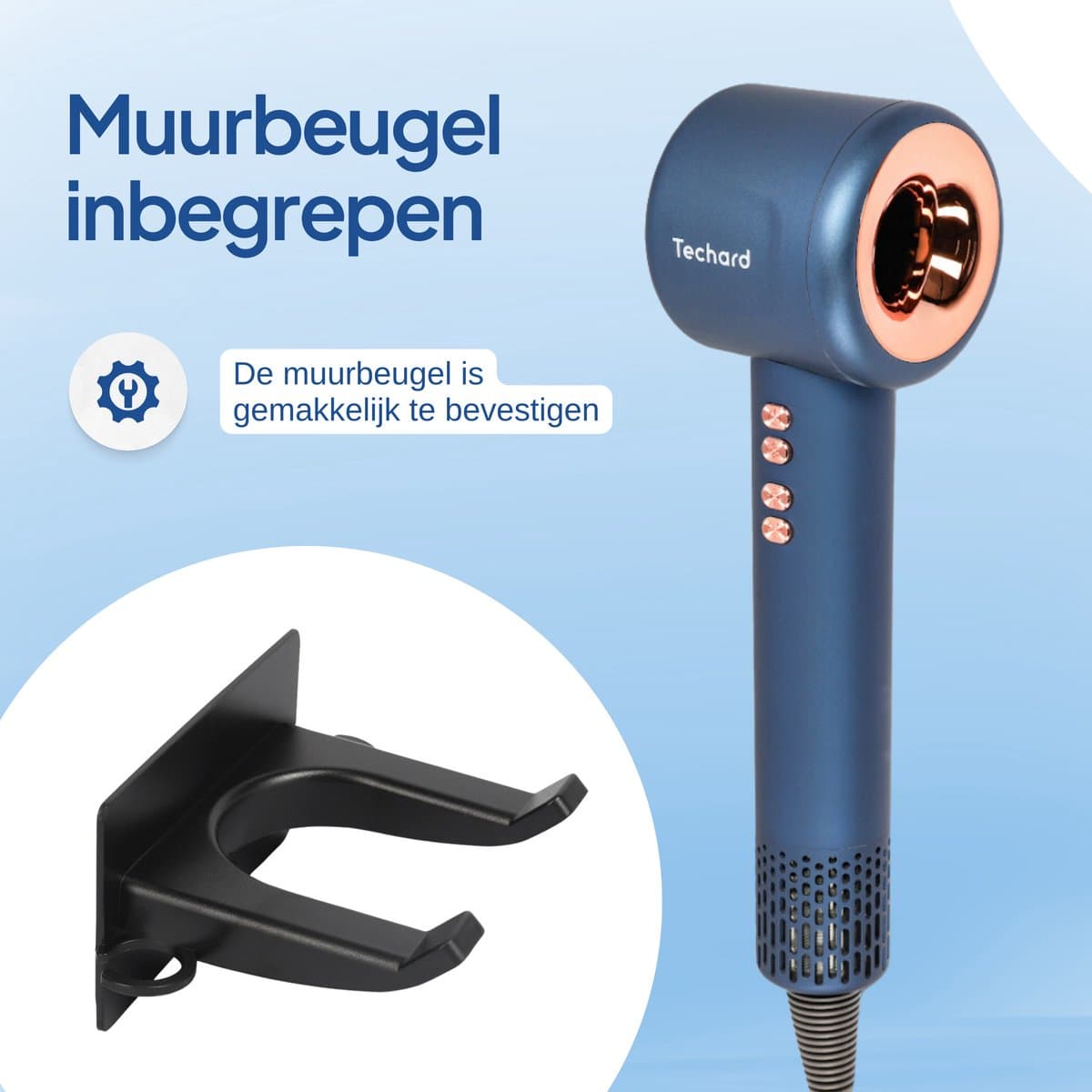 Techard Ionische Haardroger met Diffuser 110.000RPM thumbnail 6