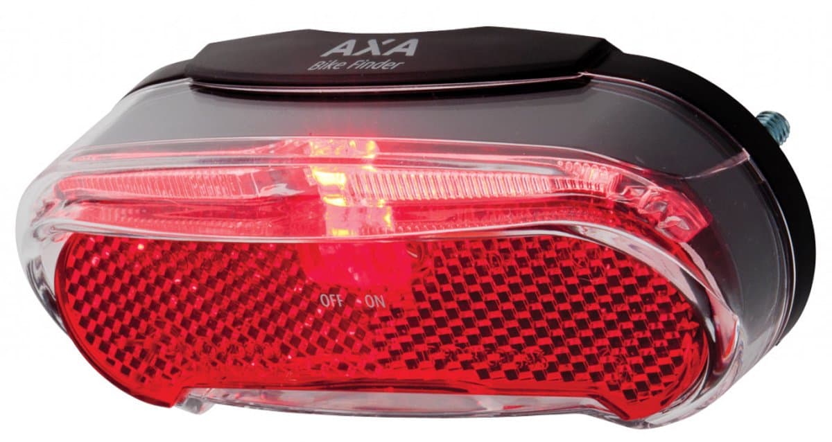 AXA Riff Battery Switch Achterlicht – LED Fietsverlichting op Batterij – 600 m Zichtbaarheid – 50–80 mm Montage – Geïntegreerde Reflector thumbnail 5