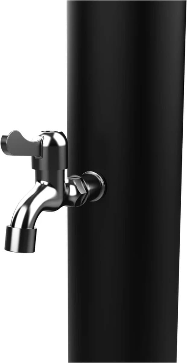 Parkside Solar Buitendouche - Zwart - Watertank 18L - Grote douchekop 15cm - Voetdouche - click-systeem - 226cm Hoog thumbnail 4