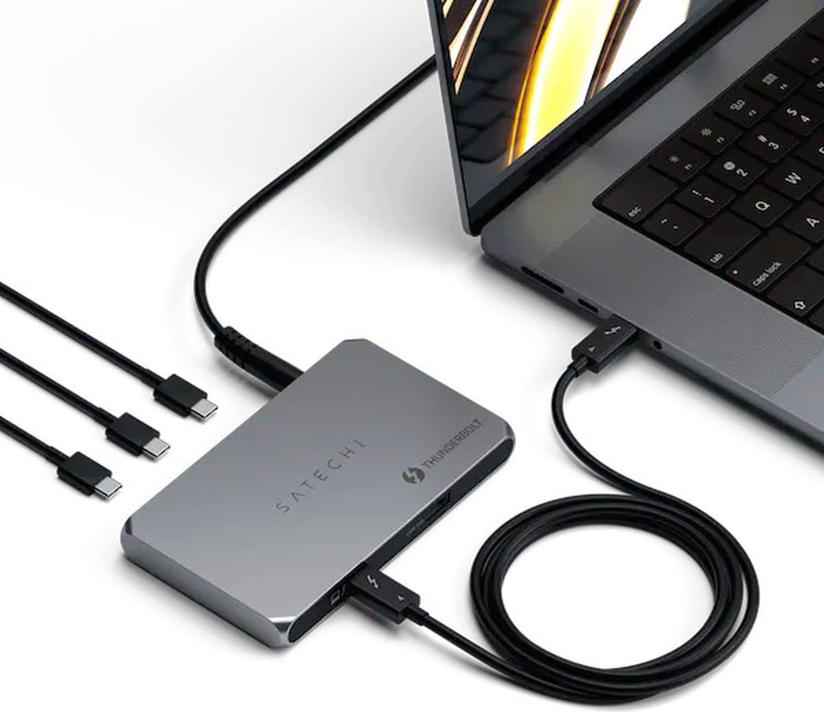 Satechi Thunderbolt 4 Slim Hub - Space Gray thumbnail 3