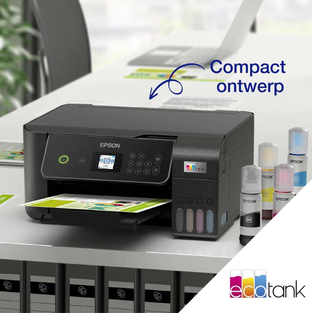 Epson EcoTank ET-2871 - All-in-One Inkttank Printer - Zwart thumbnail 6
