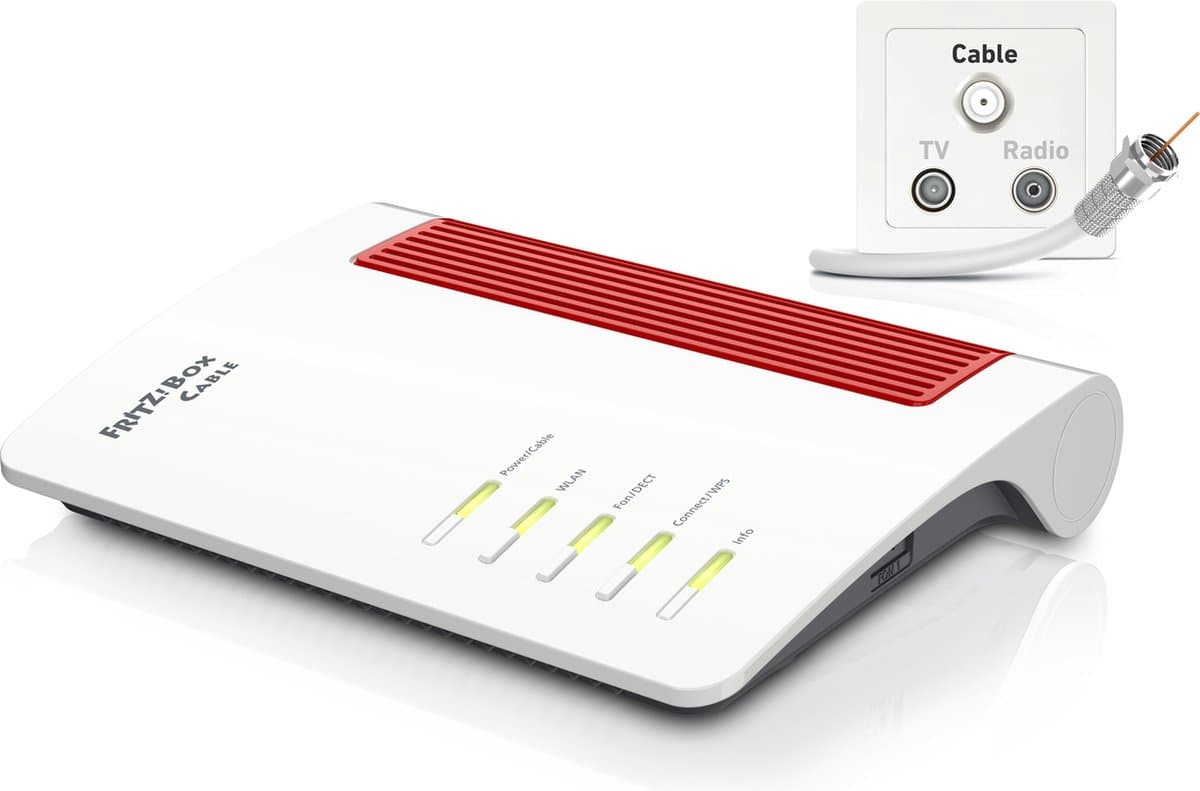 FRITZ!Box 6660 Cable: WiFi 6 router met DOCSIS 3.1 kabelmodem