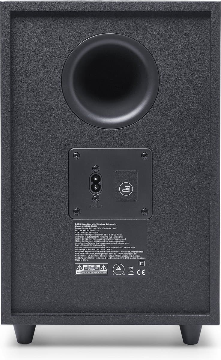 JBL SB550 2.1 Soundbar met Draadloze Subwoofer & HDMI eARC thumbnail 7