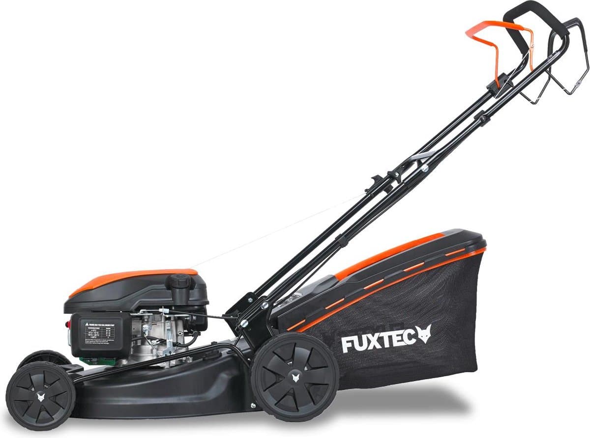 FUXTEC 4in1 Benzine Grasmaaier FX-RM5170 - 4pk/2,9kW - 51cm Maaibreedte - 7-traps Hoogteverstelling - 4-Takt - Achterwielaandrijving - 60L Grasvanger - Mulchfunctie & Zij-uitworp thumbnail 3
